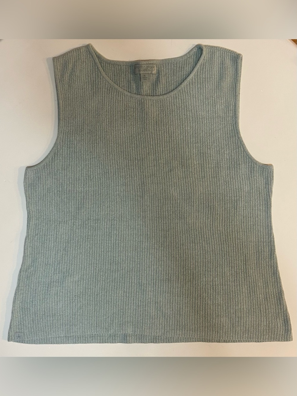 Barefoot Dreams CozyChic Ultra Lite Ribbed Knit Tank Top Sage Green